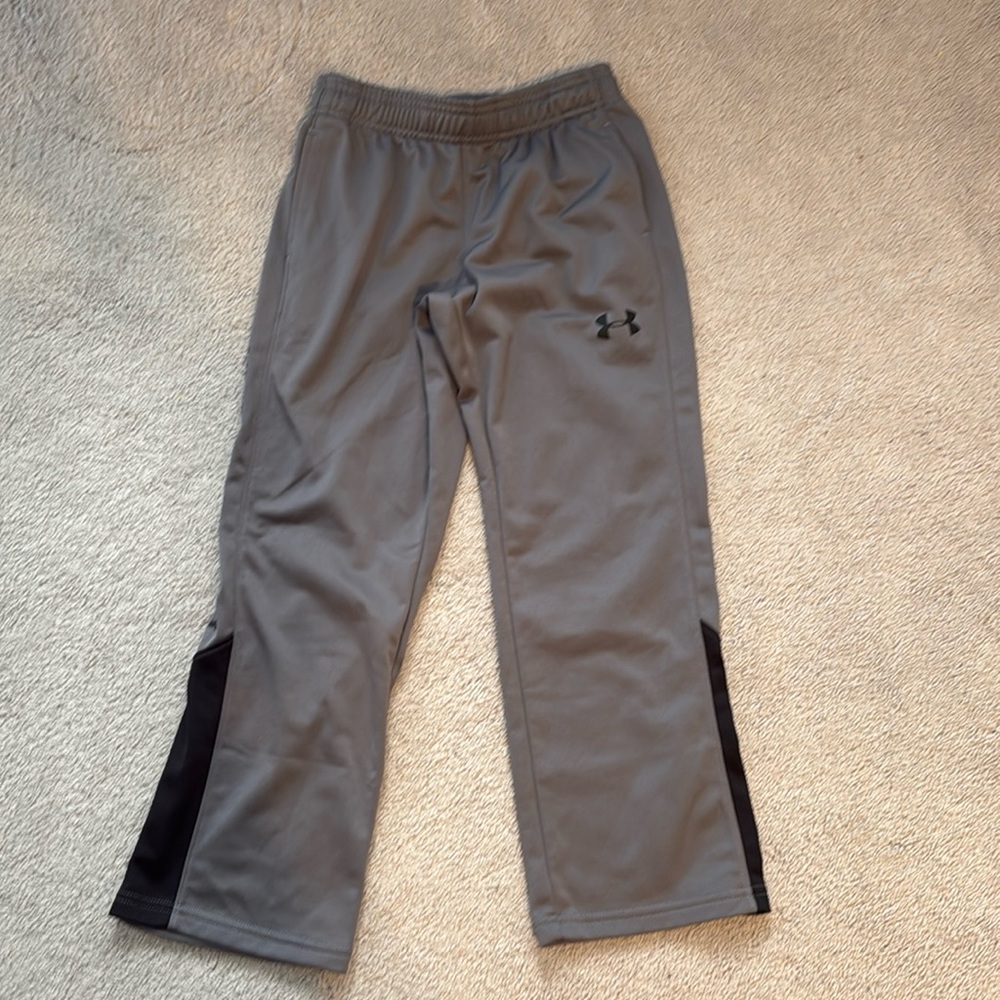 EUC Boys Under Armour Drawstring Pant Grey Sz YXS